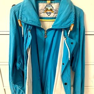 K Way International Vintage 1980’s Pacific Ships & Shipping Rain Coat
